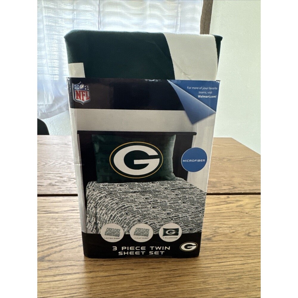 Green Bay Packers 3-piece twin microfiber sheet set